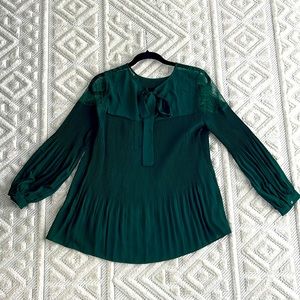Stunning Adrianna Papell pleated blouse